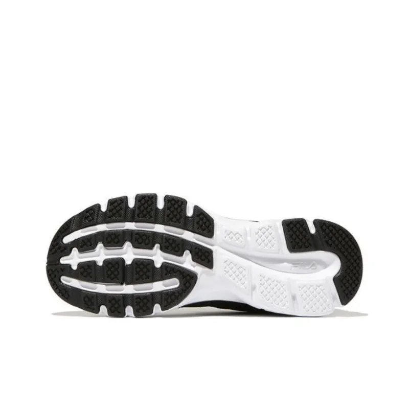 FILA Slip-Resistant Low-Top Casual Running Shoes Women's Black White-4