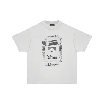 ARNODEFRANCE T Shirt Unisex Distressed White