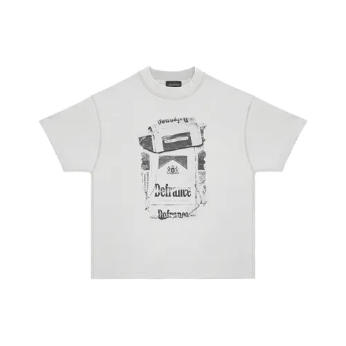ARNODEFRANCE 티셔츠 남녀공용 디스트레스트 화이트