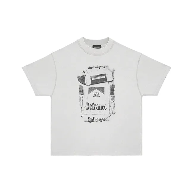 ARNODEFRANCE T Shirt Unisex Distressed White-0
