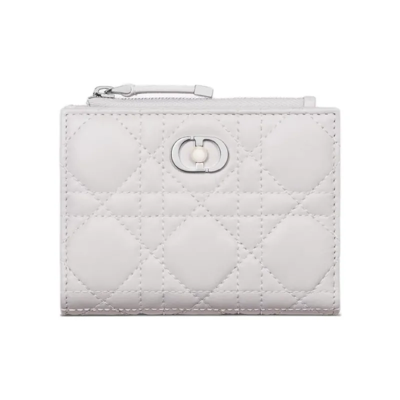 DIOR Jolie Dior Lambskin Wallet Women's White-0