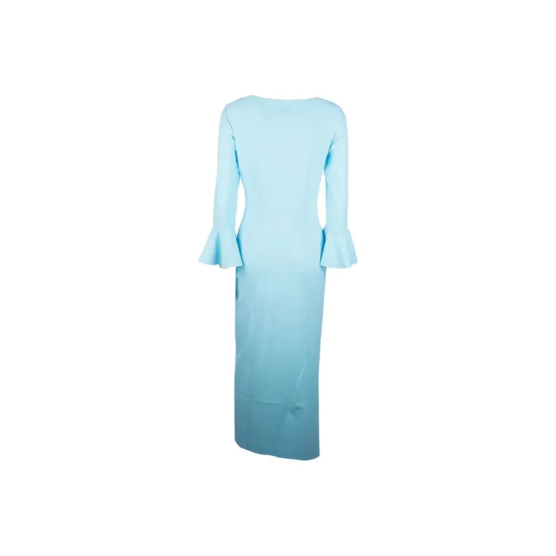 CHIARA BONI La Petite Robe Long Sleeved Dress Women's Light Blue-1
