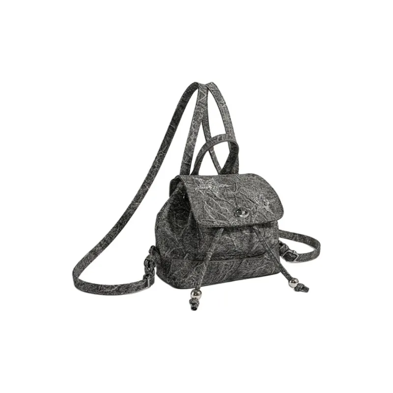 Duoluplo Doron Paul Nylon Fabric Backpack Women's Gray/Blue/Black/Khaki-7