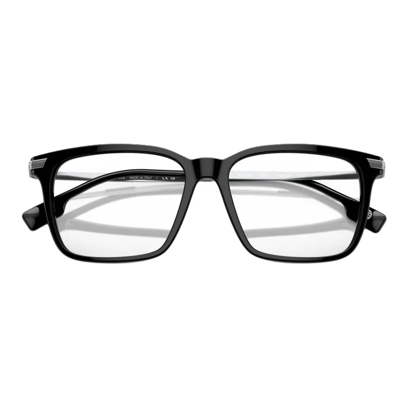 Burberry Plate Frame Square Eyeglass Frames Unisex Black-4