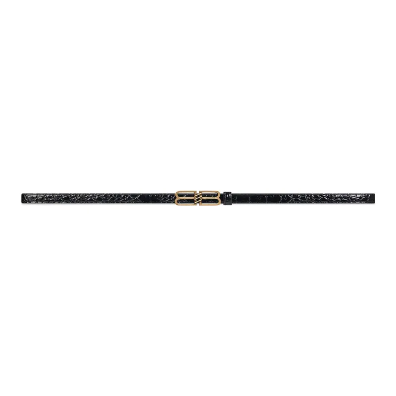 Balenciaga Cow Leather Belts Women's Width 1.5cm-0