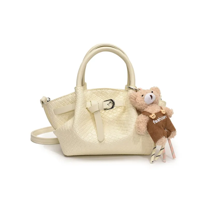 Yalu PU Basket Bag, One Shoulder Handbag Women's Multicolor-22