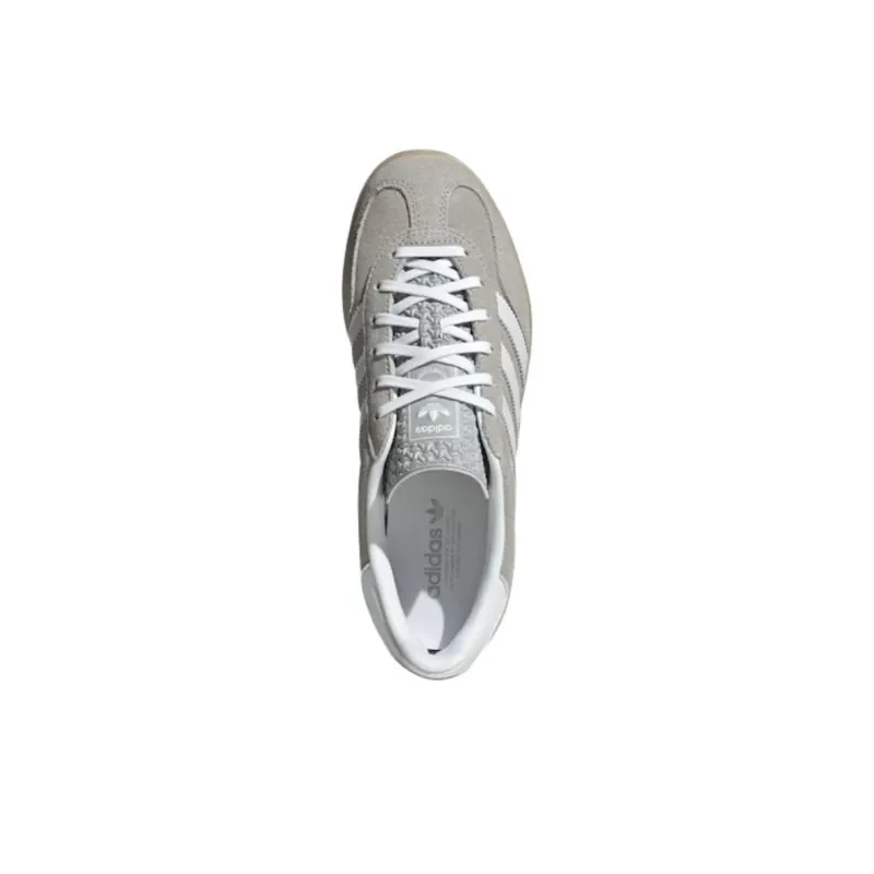 Adidas Originals GAZELLE INDOOR Abrasion Resistant Low Top Skateboard Shoes Women's Gray-3