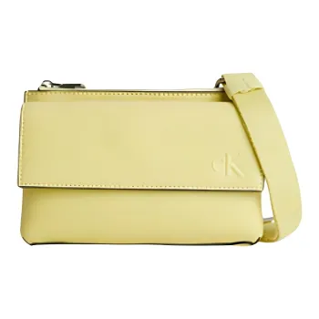 CALVIN KLEIN Recycled Polyester Crossbody Bag, Shoulder Bag Women's Yellow