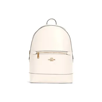 COACH Kenley Leather Backpack Large Size Women's Ecru