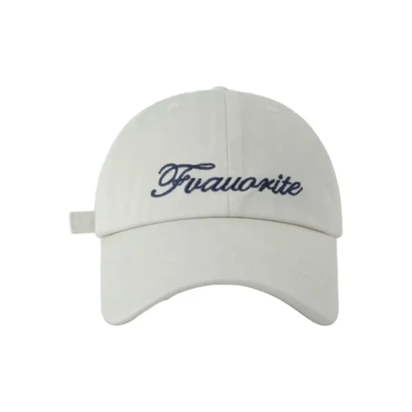 FREE RABBITⅡ Korean Style Trendy Letter Embroidery Accentuates Face Baseball Caps Unisex-4