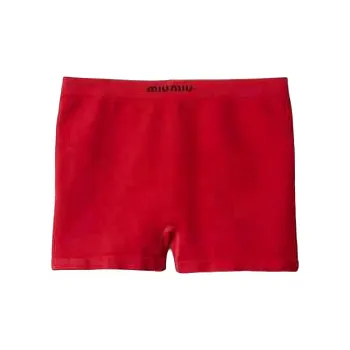 MIU MIU SS25 Boxer Shorts Women's 1 Pack Red