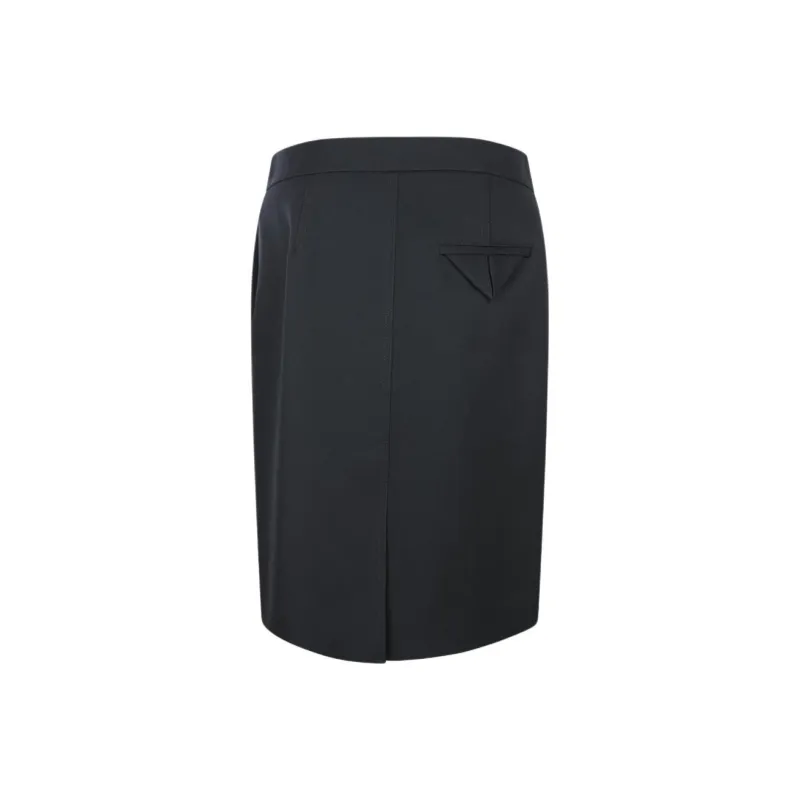 Bottega Veneta FW25 Casual Long Skirt Women's Black-1