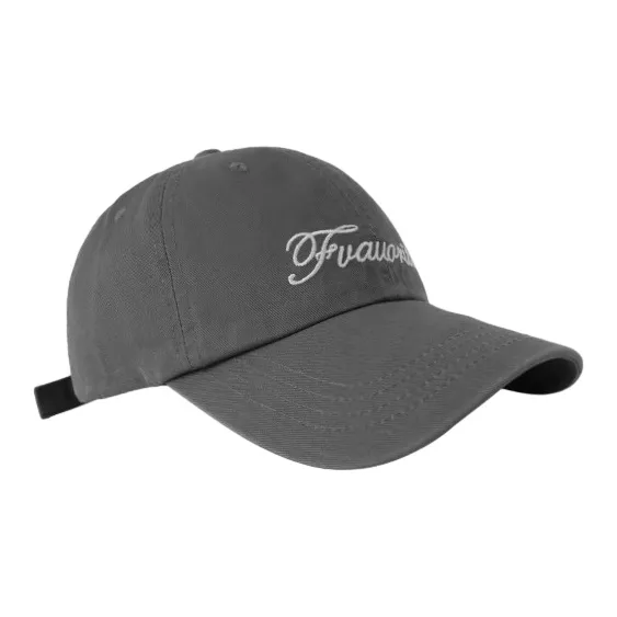 FREE RABBITⅡ Korean Style Trendy Letter Embroidery Accentuates Face Baseball Caps Unisex-9