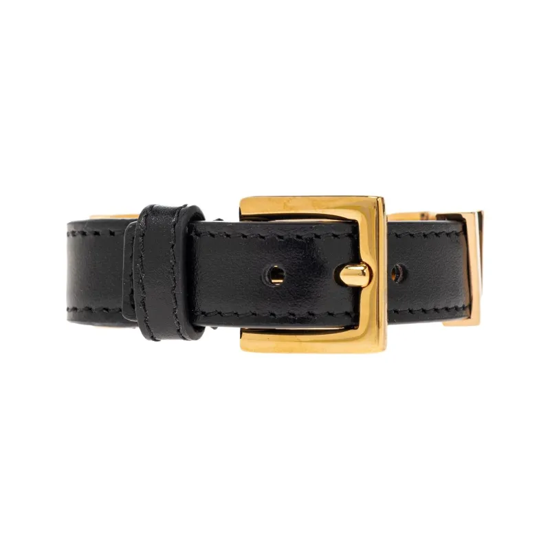 FANSIZHE Leather, Brass Bangles Men's Black-2