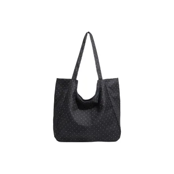 Yalu Canvas Tote Handbag, Shoulder Bag Regular Women's Black