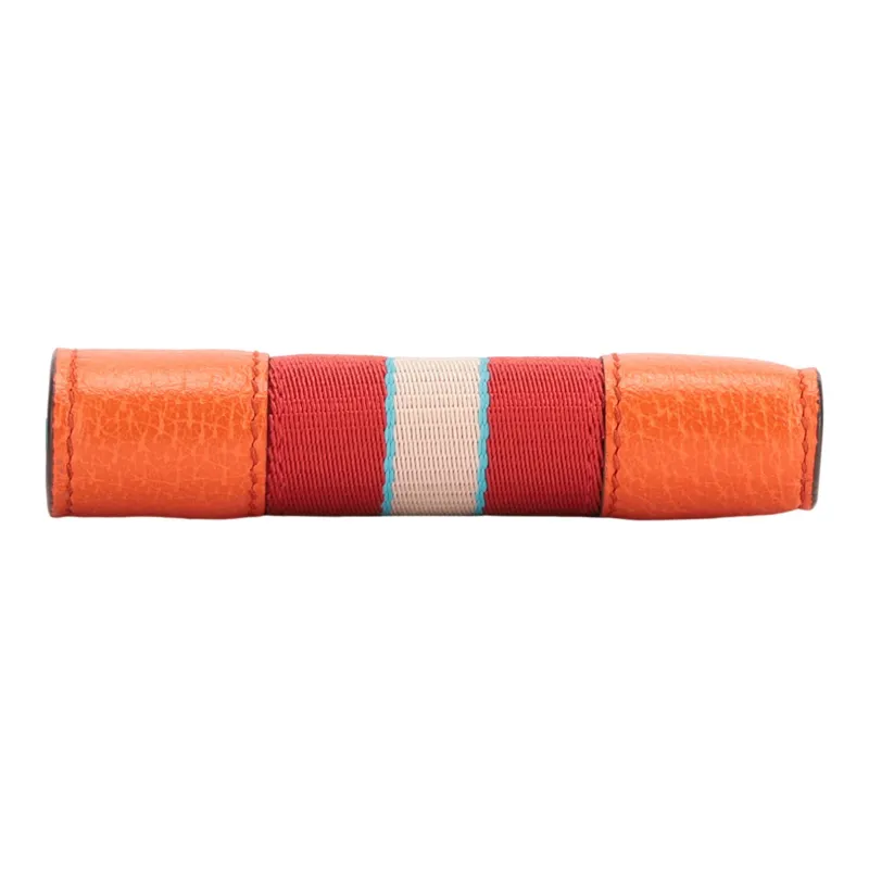 GUCCI Leather Wallet Men's Orange-7
