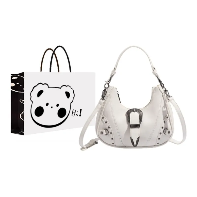 NX DOUGHNUT PU Shoulder Bag Crossbody Bag Handbag Women's White-0