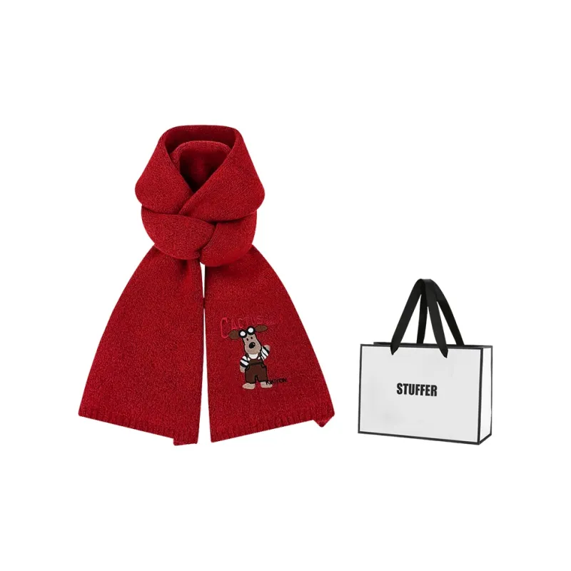 STUFFER Contains Wool Knit Scarves Unisex-6