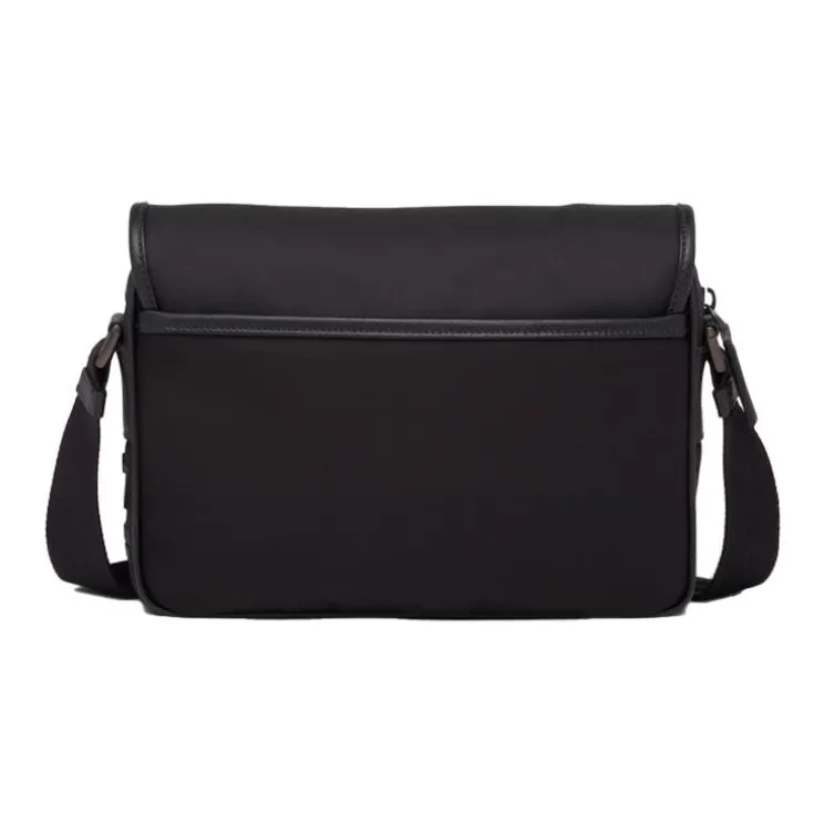 PRADA Saffiano Leather Shoulder Bag Crossbody Bag Men's Black-2