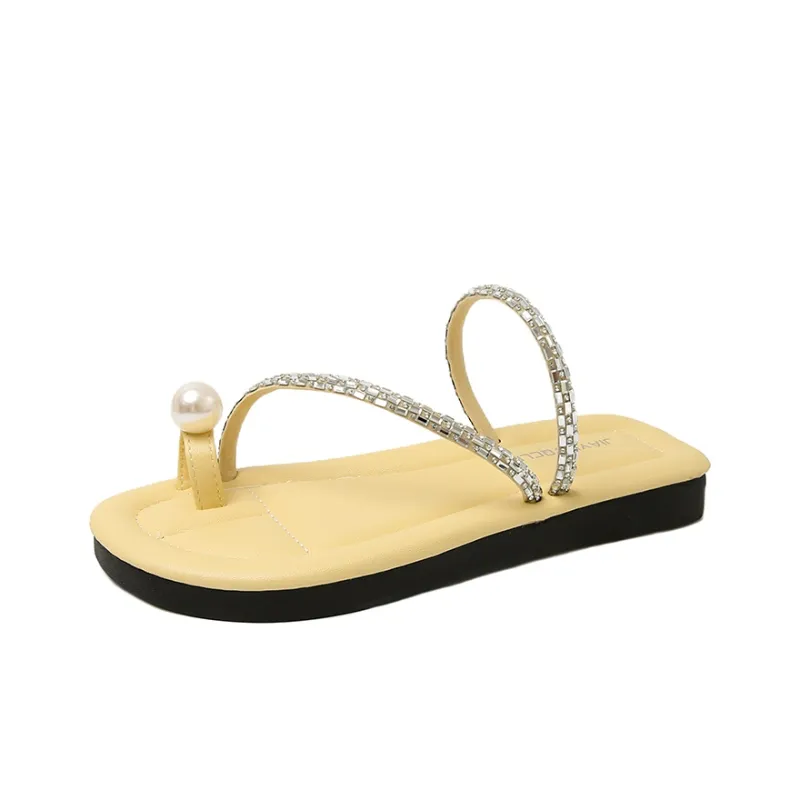 JANE HARLOW Sequins Slip Resistant Abrasion Resistant Slide Slippers Women's-0