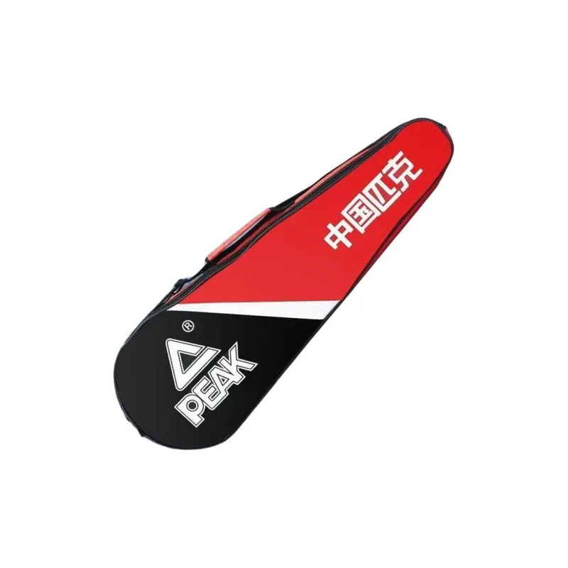 PEAK Fabric Badminton One Shoulder Backpack Tennis Racket Gym Bag Regular Unisex Red-3