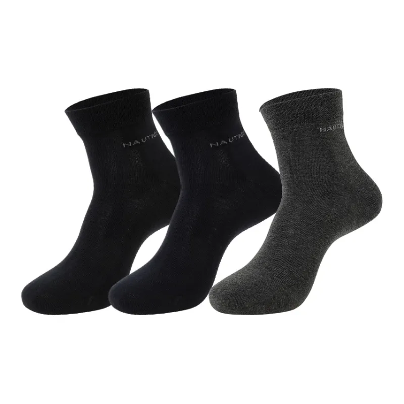 NAUTICA UNDERWEAR Mid Calf Socks Men's 3 Pack-5