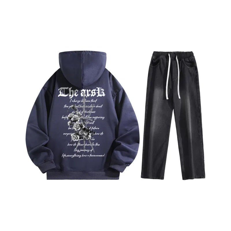 A.X.S.K Sweatshirt Sets Unisex-48