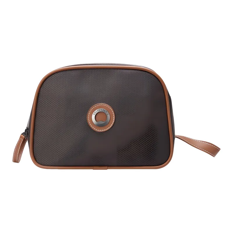 DELSEY Recycled Polyester Toiletry Bag Unisex Brown-0