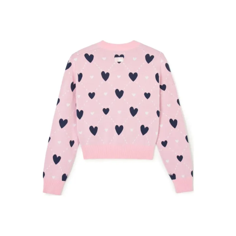 MLB SS24 Cleveland Guardians Knitwear Women's Pink-1