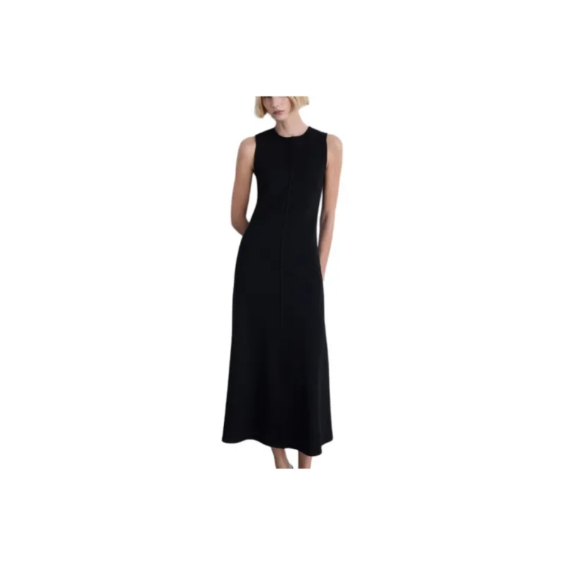 MANGO Sleeveless Dresses Women's Black-0