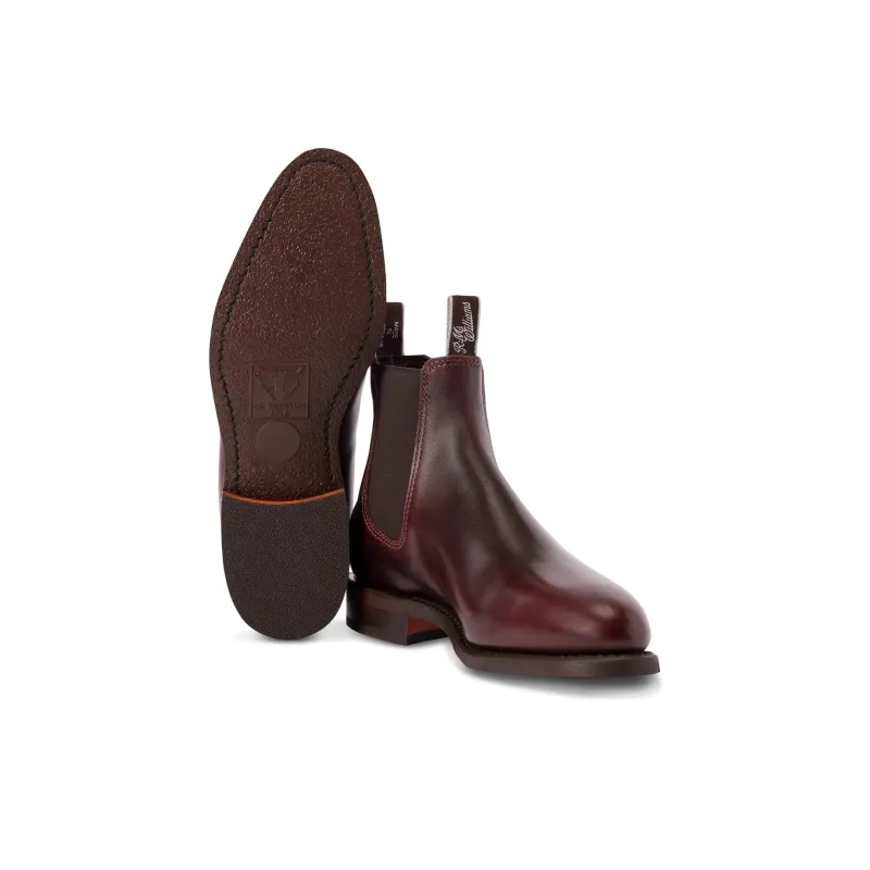 R.M.WILLIAMS Short Chelsea Boots Women's Red-4