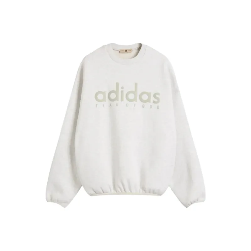 Adidas Free Shipping With AdiClub Fear Of God Athletics Heather Fleece Crewneck-0