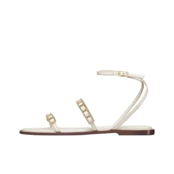 DIOR Diorissime One Strap Sandals Women's White