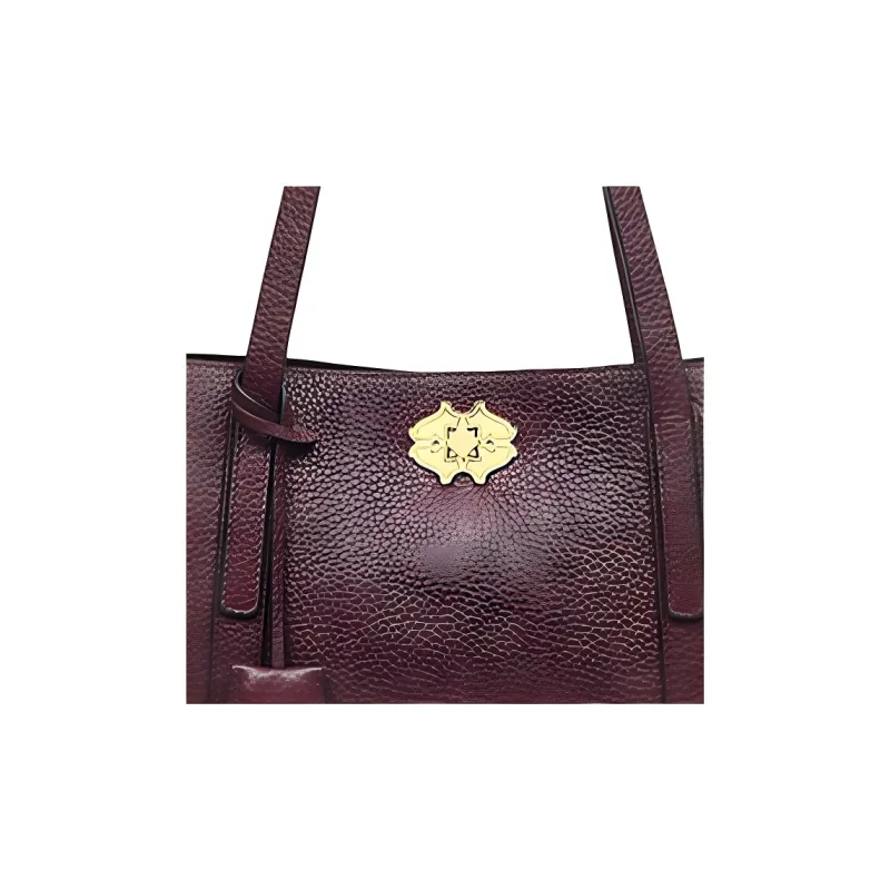 RADLEY Cow Leather Tote Bag Shopping Bag Shoulder Bags Medium Size Women's Red Brown-5
