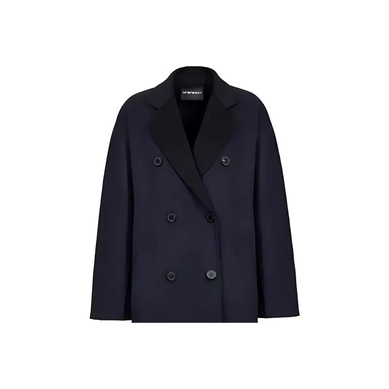EMPORIO ARMANI Coats Women's Navy Blue-1