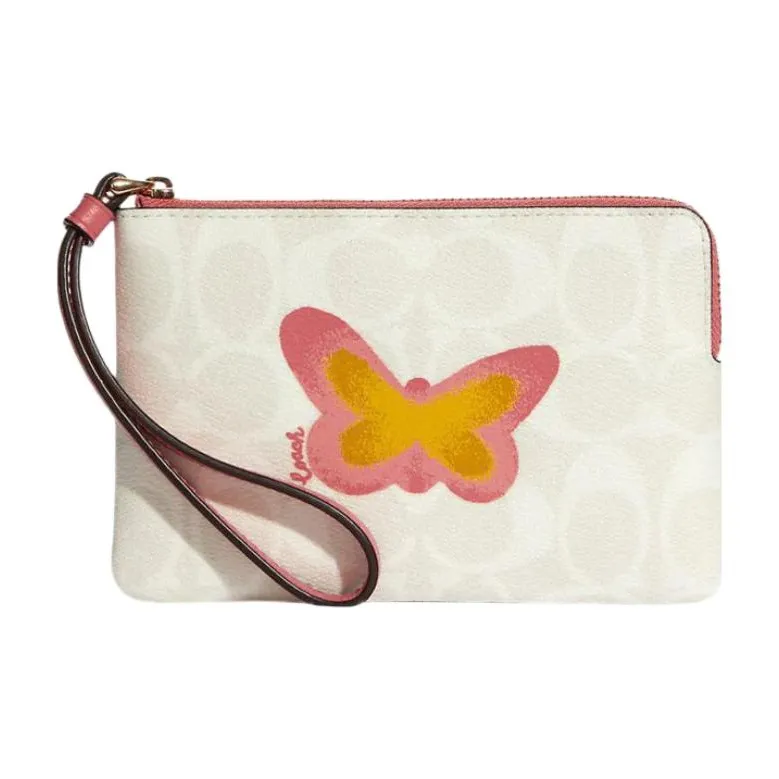 COACH Corner Zip Clutches-0