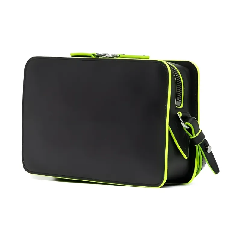 FANSIZHE Calfskin Messenger Bag Crossbody Bag Shoulder Bag Men's Green-1