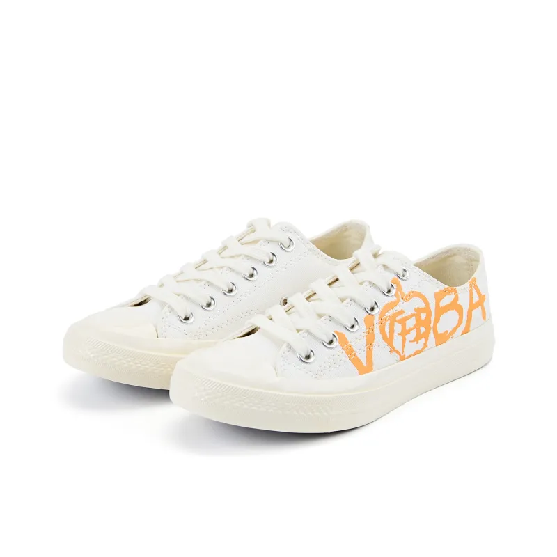 VOBA X TFBOYS 10th Anniversary Co branded Series Canvas Shoes Unisex Low Top Orange-2