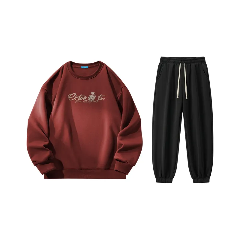 Small Columns Under The Sea Sweatshirt Set Unisex-13