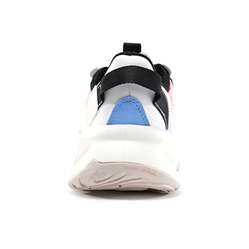 PEAK Qingyi Cushioning Breathable Wear Resistant Slip Resistant Low Top Running Shoes Women's White Blue-2