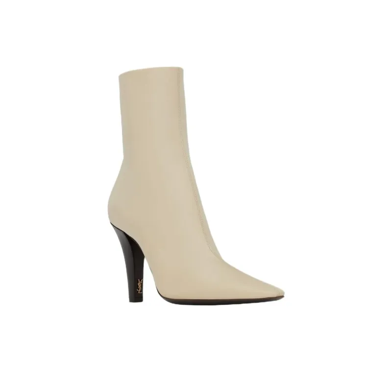 SAINT LAURENT Jill Ankle Boots 9.5cm Women's Light Umber-2