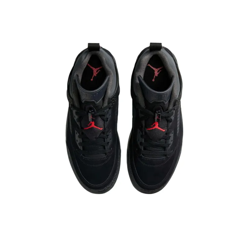 Jordan Spizike Anti Slip Wear Resistant Low Top Vintage Basketball Shoes Unisex Black-2
