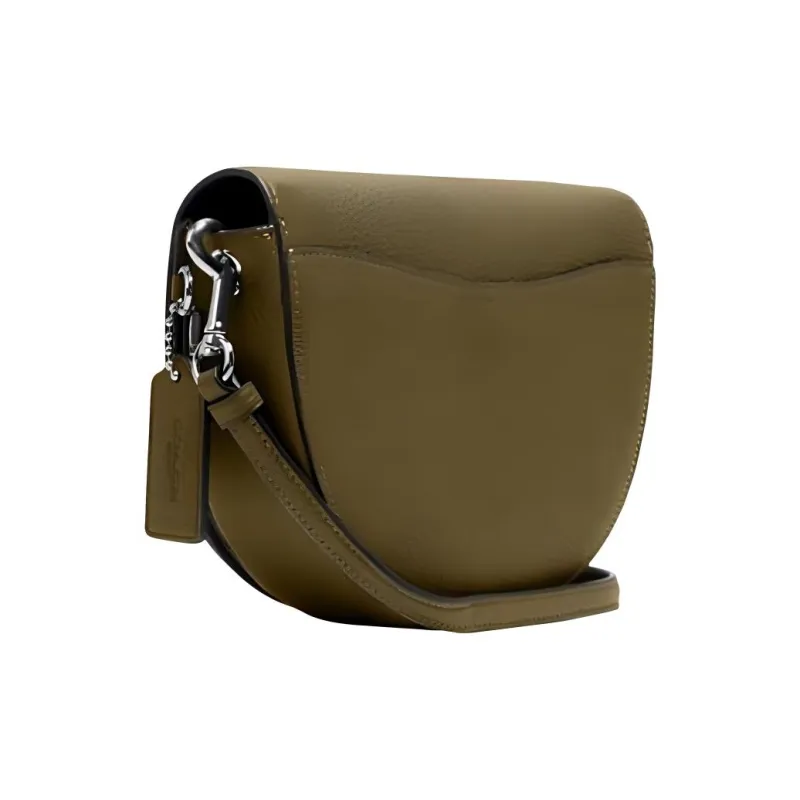COACH Ellen Leather Saddle Bag Shoulder Bag Crossbody Bag Small Size Women's Jasper-1