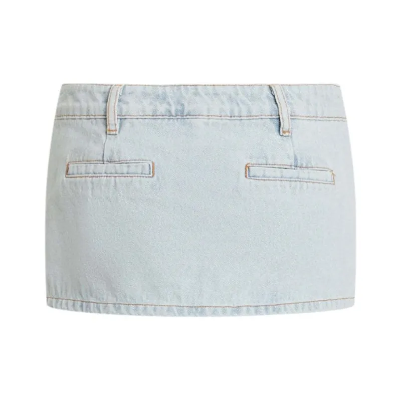 Lioness RHODE MINI LIGHT DENIM Short Skirts Women's-1