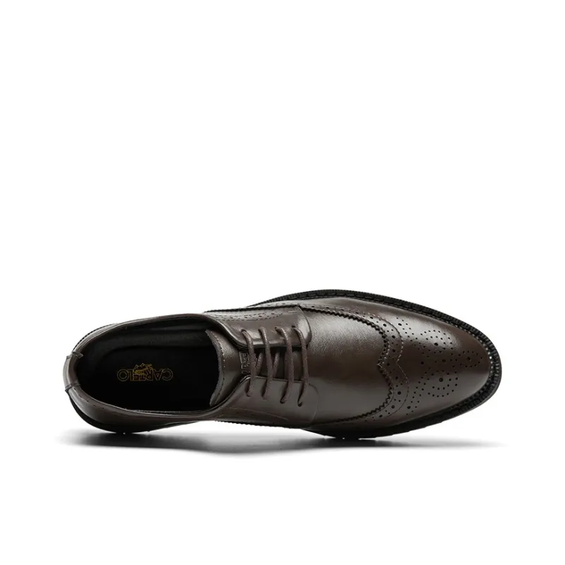 CARTELO Dress Shoes Men Low Top Black, Brown-2