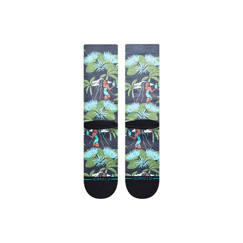 Stance Mid Calf Socks Unisex 1 Pack Washed Black-2