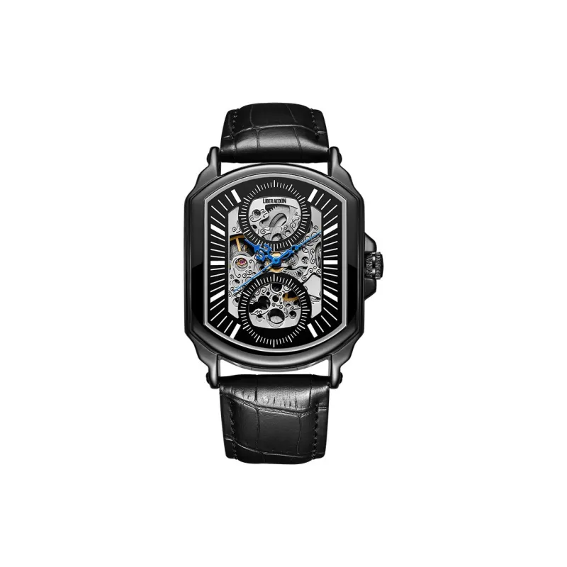 LIBER AEDON Wrist Watch Mechanical Movement Cut Out Dial Men's Watches-18