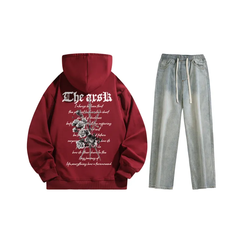 A.X.S.K Sweatshirt Sets Unisex-159