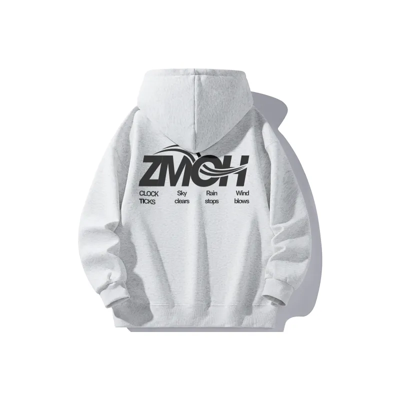 ZMOH Fleece Lined Hoodie Unisex Couple's-15