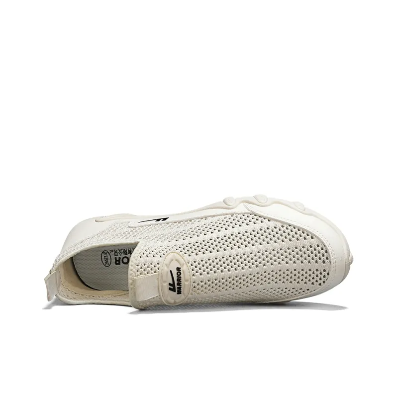 Warrior Slip on Slip on Shoes Wear resistant, Lightweight, Breathable, And Non slip. Low Top Casual Shoes Men's Beige-2